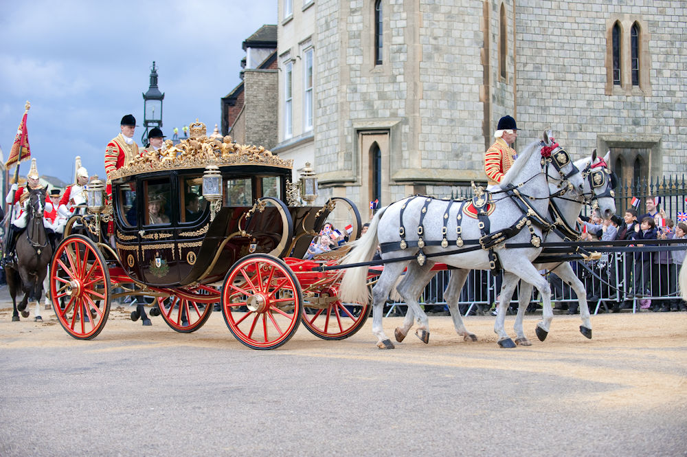 Carriage and horses on the Long Walk